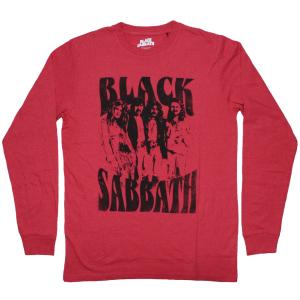 Black Sabbath / Members Long Sleeved Tee (Heather Red) - ブラック・サバス ロングスリーブ Tシャツ｜rudie