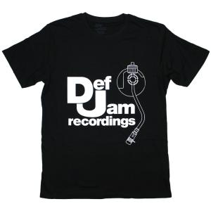 Def Jam Recordings / Logo & Stylus Tee (Black) - デフ・ジャム・レコーディングス Tシャツ｜rudie