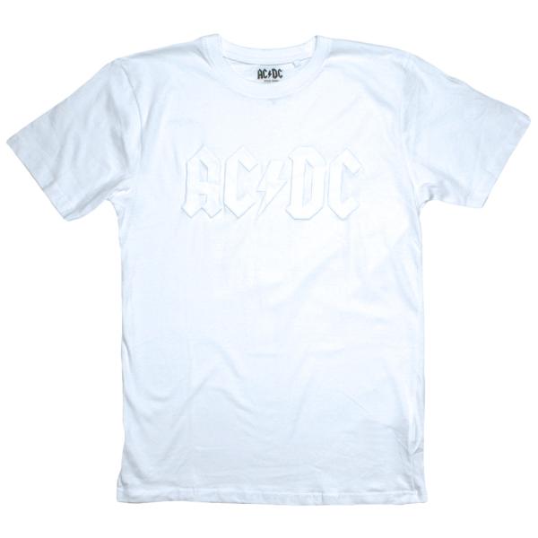 AC/DC / Logo Tee 2 (Hi-Build) (White) / AC/DC Tシャツ