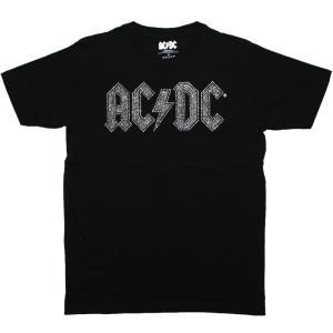 AC/DC / Logo Diamante Tee (Black) - ACDC Tシャツ