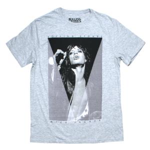 バンド ロック Tシャツ MICK JAGGER ミックジャガー グレー : Tシャツ