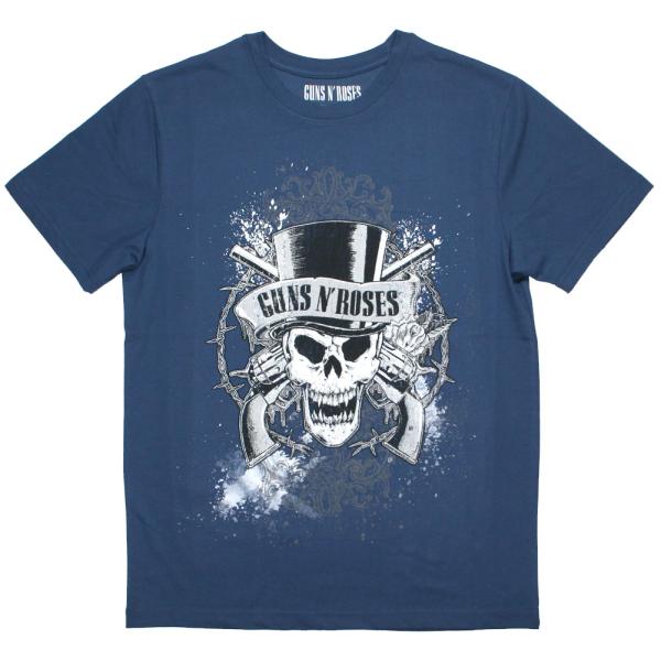 Guns N&apos; Roses / Skull and Pistols Tee (Slate Blue)...