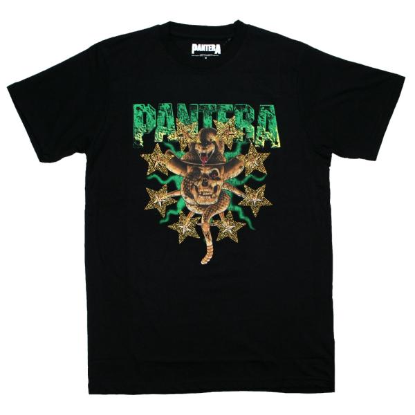 Pantera / Skull &amp; Snake Diamante Tee (Black) - パンテ...