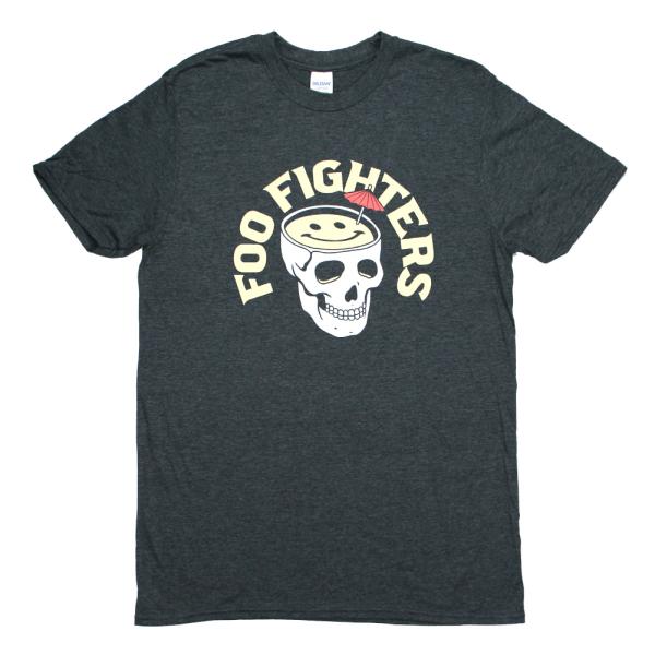 Foo Fighters / Skull Cocktail Tee (Charcoal Grey) ...