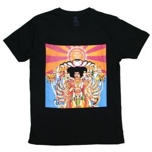 Jimi Hendrix / Swirly Tee (Black) - ジミ・ヘンドリックス Tシャツ