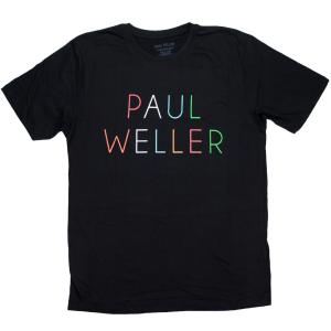 Paul Weller / Multicolour Logo Tee (Black) - ポール・ウェラー Tシャツ