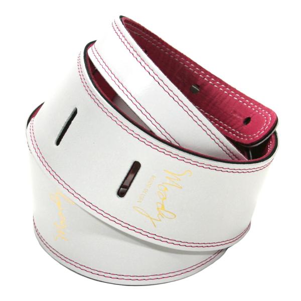 [Moody Leather] Leather Backed Guitar Strap [Stand...