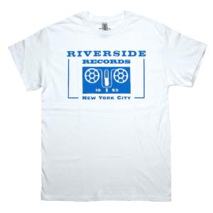 Riverside Records / Reel-to-Reel Logo Tee (White) - リヴァーサイド・レコード Tシャツ｜rudie