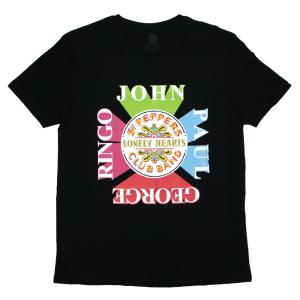 The Beatles / Bug Logo Ringer Tee 2 (Black) - ザ・ビートルズ T