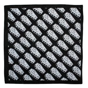 Nekromantix / Coffin Logo Bandanna (Black) - ネクロマンティクス バンダナ｜rudie