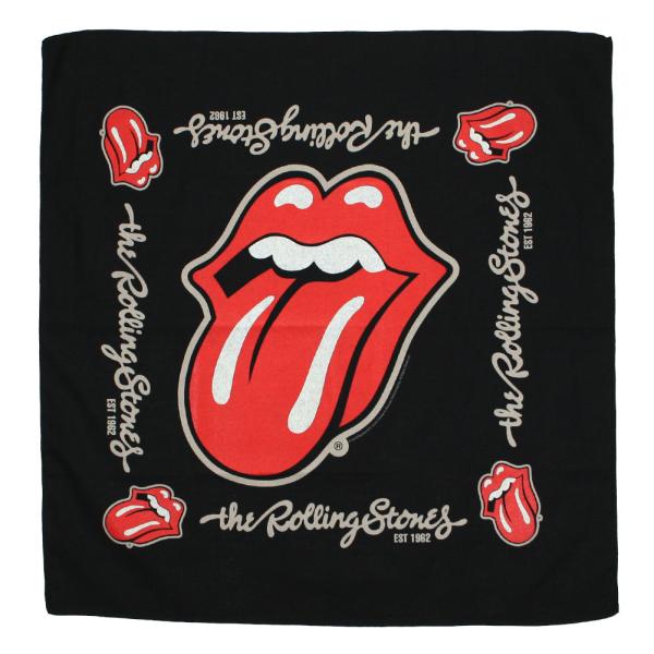 The Rolling Stones / Established 1962 Bandanna (Bl...