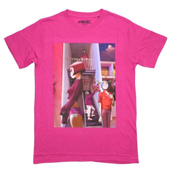 Gorillaz / The Static Channel Tee (Pink) - ゴリラズ Tシ...