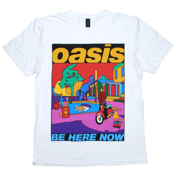 Oasis / Be Here Now Tee 2 (White) - オアシス Tシャツ