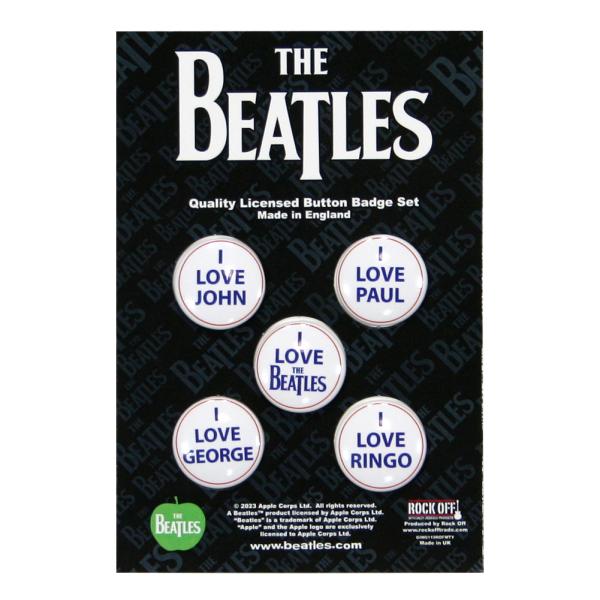 The Beatles / I Love The Beatles Badge Pack - ザ・ビー...