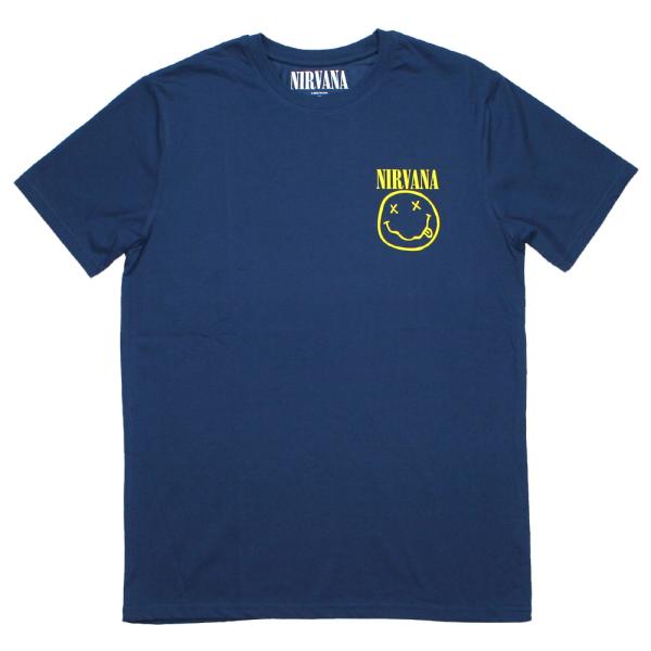 Nirvana / Smile Tee 10 (Denim Blue) - ニルヴァーナ Tシャツ