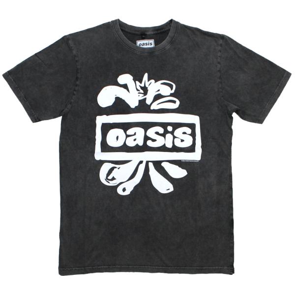 Oasis / Drawn Logo Stone Wash Tee 4 (Charcoal Grey...