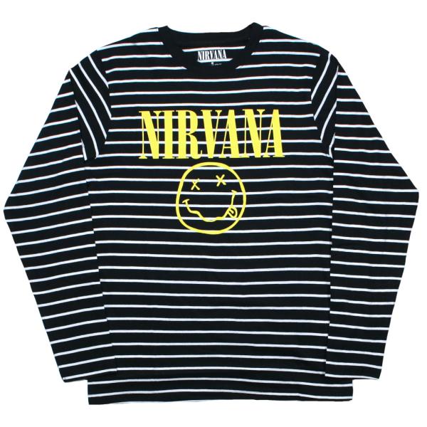 Nirvana / Smile Striped Long Sleeve Tee 20 (Black/...