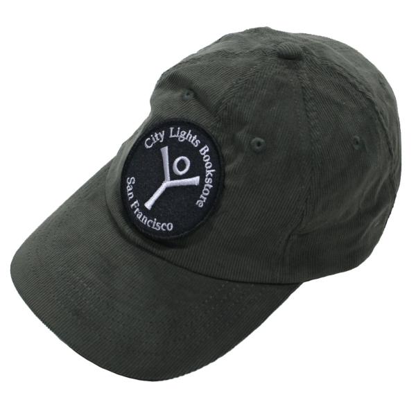 [City Lights Bookstore] Woven Patch Corduroy Cap 3...