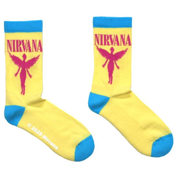 Nirvana / In Utero Terry Socks (Yellow) - ニルヴァーナ ソ...