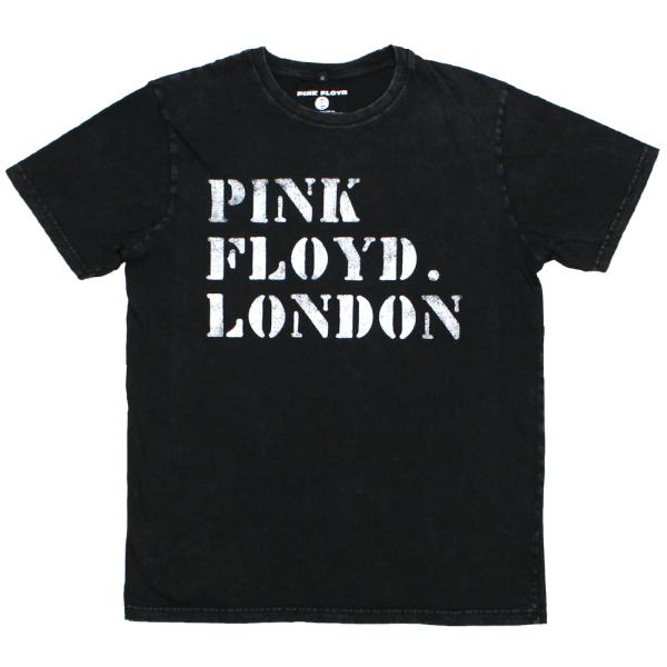 Pink Floyd / Stencil Stone Wash Tee (Vintage Black...