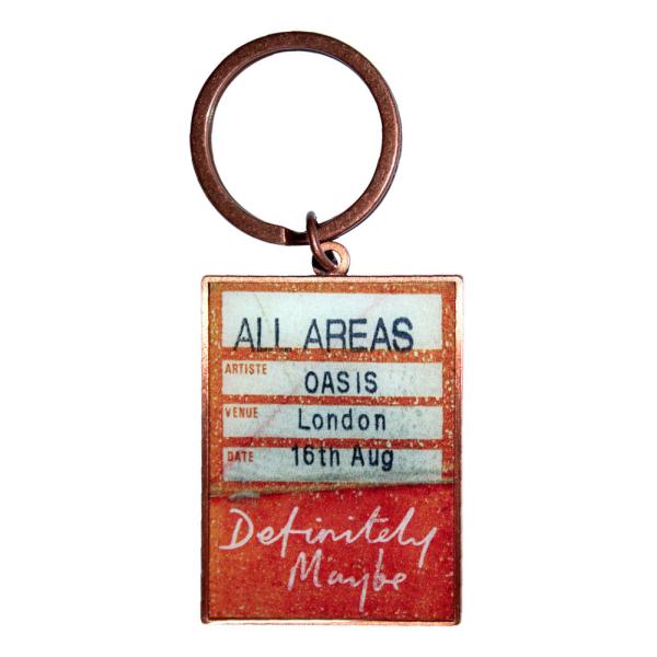 Oasis / All Access Areas Pass &amp; Setlist Keychain -...