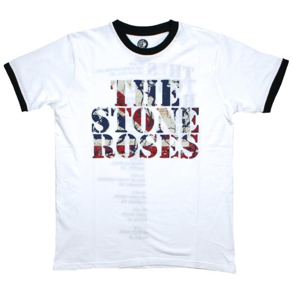 The Stone Roses / Tour 2013 Ringer Tee 2 (White/Bl...