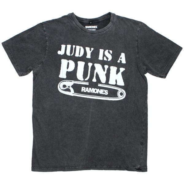 Ramones / Judy Is a Punk Stone Wash Tee (Charcoal ...
