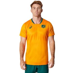 ラグビー ワラビーズ オーストラリア代表 マッチデイ Tシャツ 公式 メンズ ユニセックス 半袖 ティーシャツ ワラビーズゴールド 2111B691｜rugbyfreaks