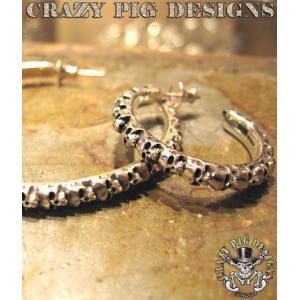 CRAZY PIG（クレイジーピッグ） ピアス スカル＆クロスボーンスタッド