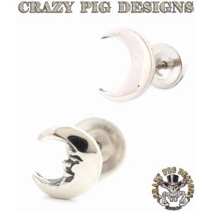 CRAZY PIG（クレイジーピッグ） ピアス スカル＆クロスボーンスタッド