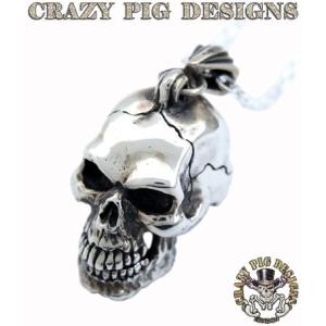 クレイジーピッグ ネックレス ペンダント CRAZYPIG ラージスカルヒンジド ペンダント CRAZY PIG ネックレス メンズ ネックレス レディース｜rugged-market