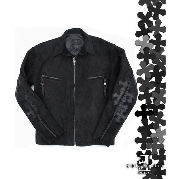 ソファアリ SofferAri シンプル ジッパー レザー シャツ レザー 革製品 ジャケット パン...