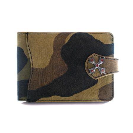 ソファアリ SofferAri S.A. ウォレット N.C. ルビー バッジ クラック w ウォレ...