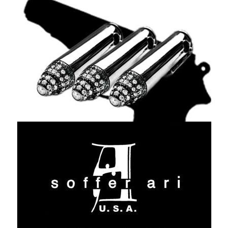 ソファアリ SofferAri .357 マグナム バレット ペンダント w パヴェ ダイヤモンド ...