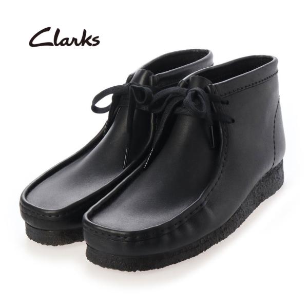 Clarks クラークス Wallabee Boot ワラビー ブーツ ブラックレザー メンズ モカ...