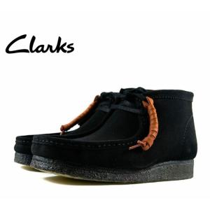 mari　クラークス　スムースレザーワラビーブーツ　ブラック　23.5 Clarks クラークス ワラビー ブーツ ブラック CLARKS WALLABEE