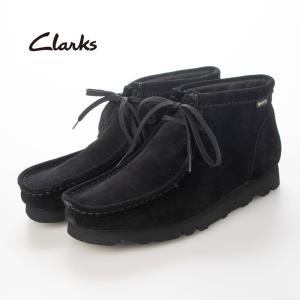 Clarks クラークス wallabee boot GTX ワラビーブーツ ゴアテックス ブラックスエード メンズ モカシン｜rugged-store