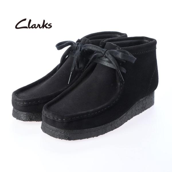 Clarks Wallabee Boot クラークス ワラビーブーツ ブラックスエード モカシン レ...