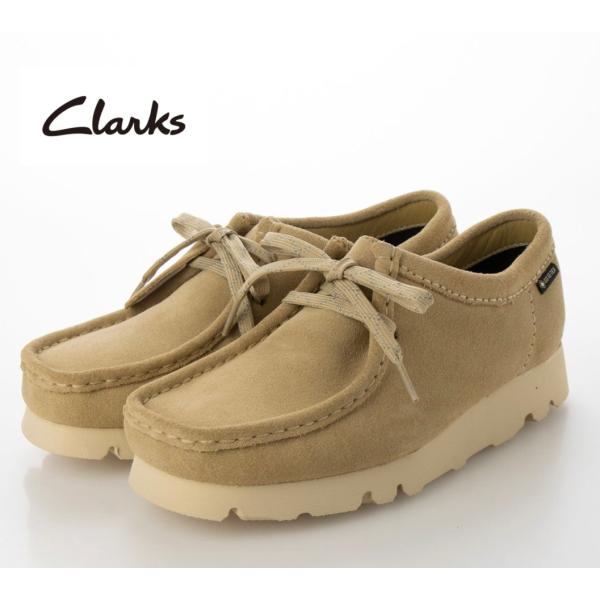 Clarks クラークス Wallabee gtx ワラビー ゴアテックス メープルスエード レディ...