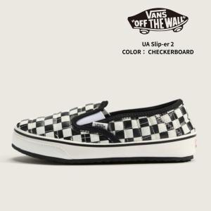 【決算SALE】バンズ VANS スリッパ ２ UA Slip-er 2 チェッカーボード スリッポン スニーカー メンズ VN0A4UWOIB81