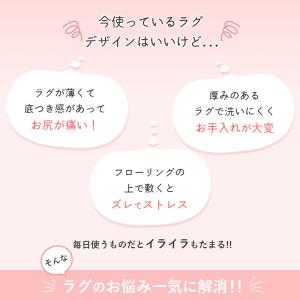 下敷きラグ アンダーラグ 極厚 20mm 洗え...の詳細画像2