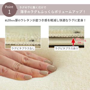 下敷きラグ アンダーラグ 極厚 20mm 洗え...の詳細画像3