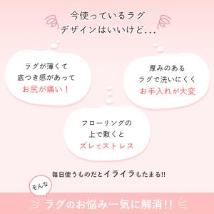 下敷きラグ アンダーラグ 極厚 20mm 洗え...の詳細画像2