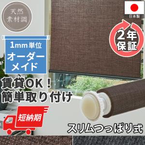 ロールスクリーン ロールカーテン スリム突っ張り...の商品画像