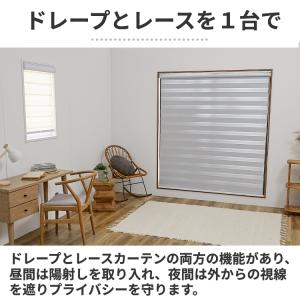 調光 ロールスクリーン ロールカーテン 突っ張...の詳細画像5