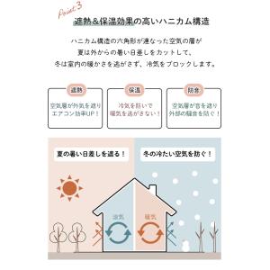 ハニカムスクリーン シェードカーテン つっぱり...の詳細画像4