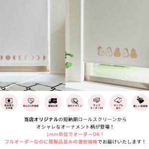 ロールスクリーン ワイド柄 スリム突っ張り式 ...の詳細画像1