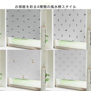 ロールスクリーン 風水柄 スリム突っ張り式 遮...の詳細画像2