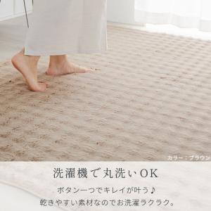 ラグ カーペット ラグマット 厚手 洗える 北...の詳細画像2