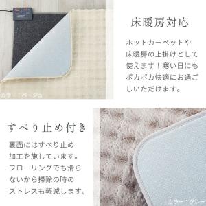 ラグ カーペット ラグマット 厚手 洗える 北...の詳細画像3